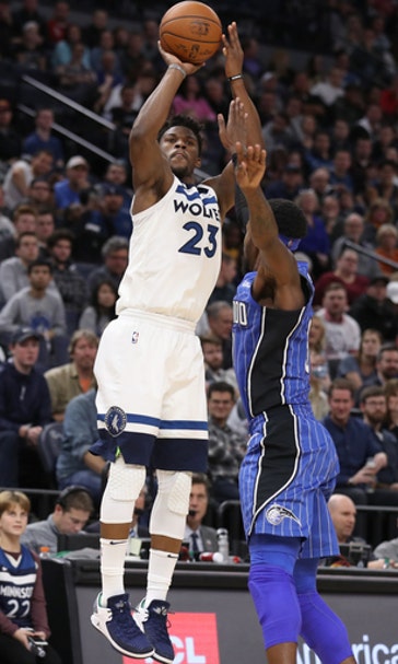 Butler ties season high with 26, Wolves beat Magic 124-118 (Nov 22, 2017)